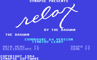 C64 GameBase Relax Synapse_Software 1984