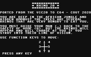 C64 GameBase Rhino_20 (Not_Published) 2020