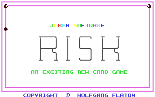 C64 GameBase Risk Joker_Software 1987