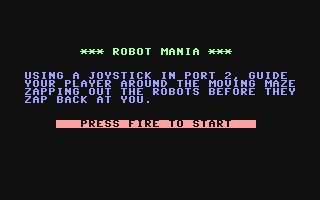 C64 GameBase Robot_Mania