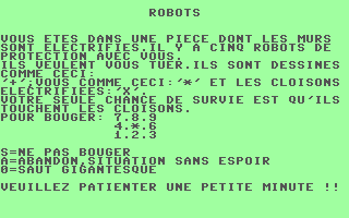 C64 GameBase Robots Tilt-micro-jeux/Editions_Mondiales_S.A. 1985