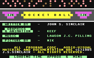 C64 GameBase Rocket_Ball IJK_Software_Ltd. 1985