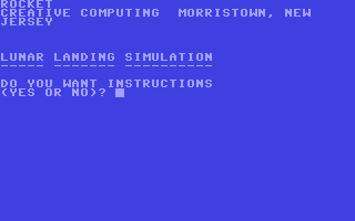 C64 GameBase Rocket Creative_Computing 1978
