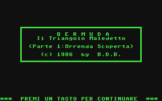 C64 GameBase Roger_Barrow_-_Bermuda:_Il_Triangolo_Maledetto Edizioni_Hobby/Explorer 1987