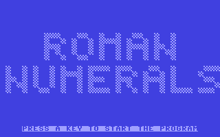 C64 GameBase Roman_Numerals (Not_Published) 1995