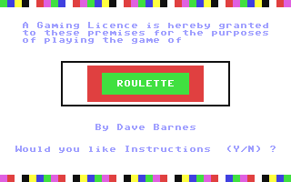 C64 GameBase Roulette Argus_Press_Software_(APS)/64_Tape_Computing 1985