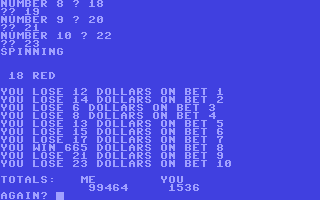 C64 GameBase Roulette Creative_Computing 1978
