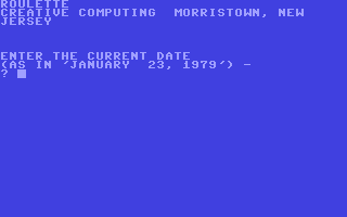 C64 GameBase Roulette Creative_Computing 1978