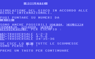 C64 GameBase Roulette Gruppo_Editoriale_Jackson 1984