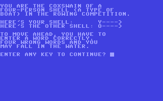 C64 GameBase Rowing_Race Scholastic,_Inc./Hard-Soft_Inc. 1984