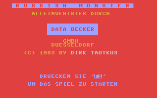 C64 GameBase Rubbish_Monster Data_Becker_GmbH 1983