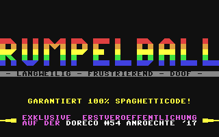 C64 GameBase Rumpelball (Public_Domain) 2017