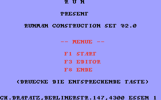 C64 GameBase Runman_Construction_Set CW-Publikationen_Verlags_GmbH/RUN 1987