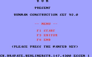 C64 GameBase Runman_Construction_Set (Not_Published) 2019