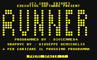 C64 GameBase Runner Edisoft_S.r.l./Next_Game 1986
