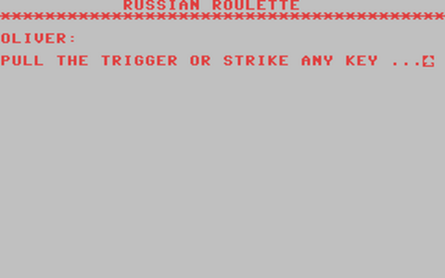 C64 GameBase Russian_Roulette Tab_Books,_Inc. 1985