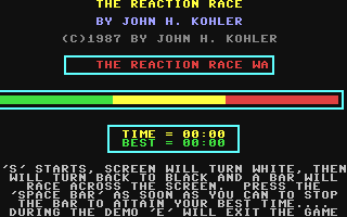 C64 GameBase Reaction_Race,_The 1987