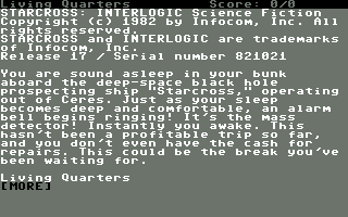 C64 GameBase Starcross Infocom 1982