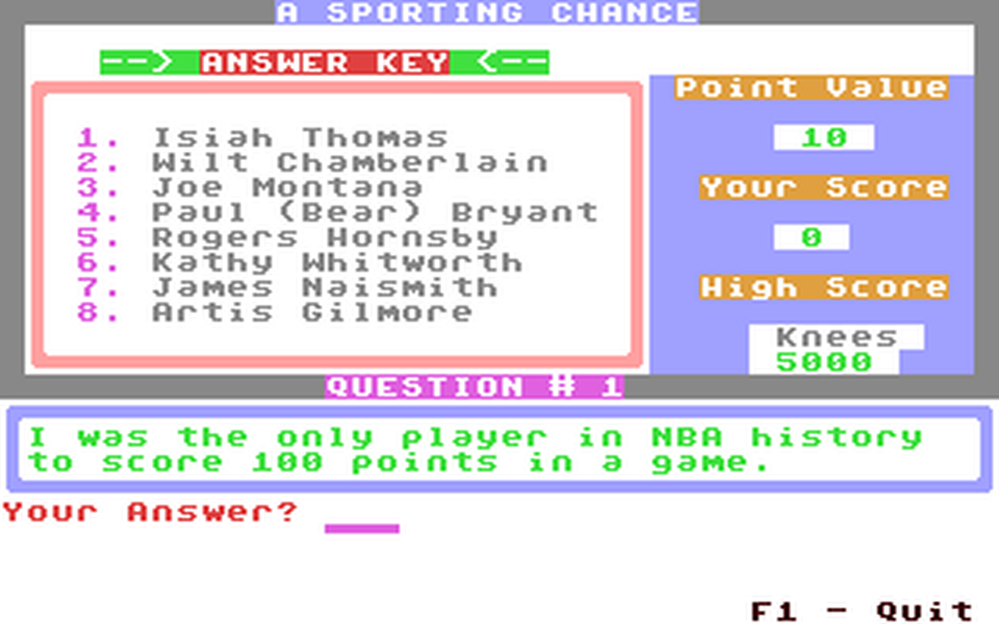 C64 GameBase Sporting_Chance,_A Loadstar/Softdisk_Publishing,_Inc. 1992