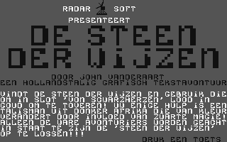 C64 GameBase Steen_der_Wijzen,_De RadarSoft 1984