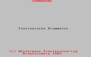 C64 GameBase Sprachlöwe,_Der_-_Italienische_Grammatik Commodore/Westermann_Verlag_Braunschweig 1984