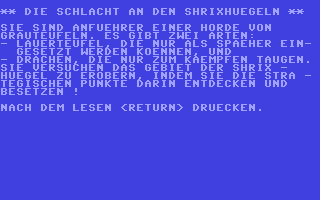 C64 GameBase Schlacht_an_den_Shrixhügeln,_Die Pflaum_Verlag_München 1985