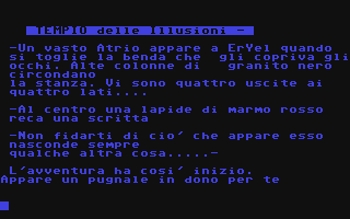 C64 GameBase Segreto_della_Fenice,_Il_-_Tempio_delle_Illusioni Edisoft_S.r.l./Next_Strategy 1985