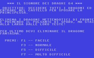 C64 GameBase Signore_dei_Draghi_64,_Il J.soft_s.r.l./Super 1984