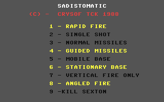 C64 GameBase Sadistomatic (Not_Published) 1988