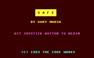 C64 GameBase Safe Osbourne/McGraw-Hill 1983