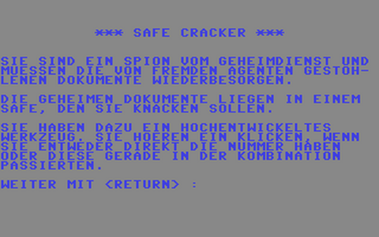 C64 GameBase Safe_Cracker