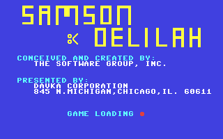 C64 GameBase Samson_&_Delilah The_Software_Group,_Inc. 1983