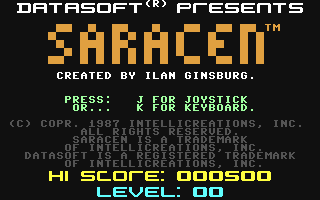 C64 GameBase Saracen Datasoft 1987
