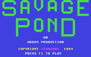 C64 GameBase Savage_Pond Argus_Press_Software_(APS) 1984