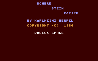 C64 GameBase Schere_Stein_Papier (Not_Published) 1986