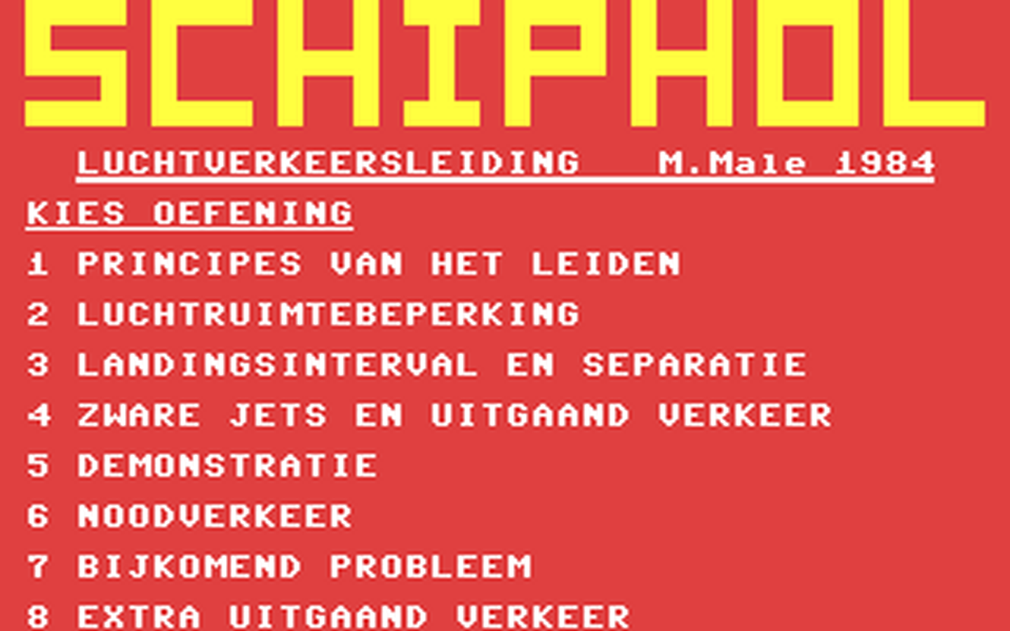 C64 GameBase Schiphol Hewson_Consultants_Ltd. 1984