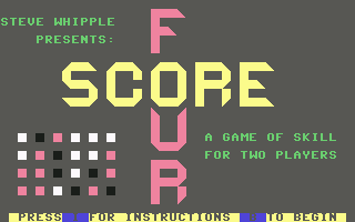 C64 GameBase Score-Four 1984