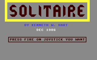 C64 GameBase Scorpion_Solitaire (Public_Domain) 1986