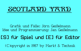 C64 GameBase Scotland_Yard Markt_&_Technik/64'er 1987
