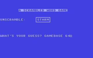 C64 GameBase Scrambled_Word 1980