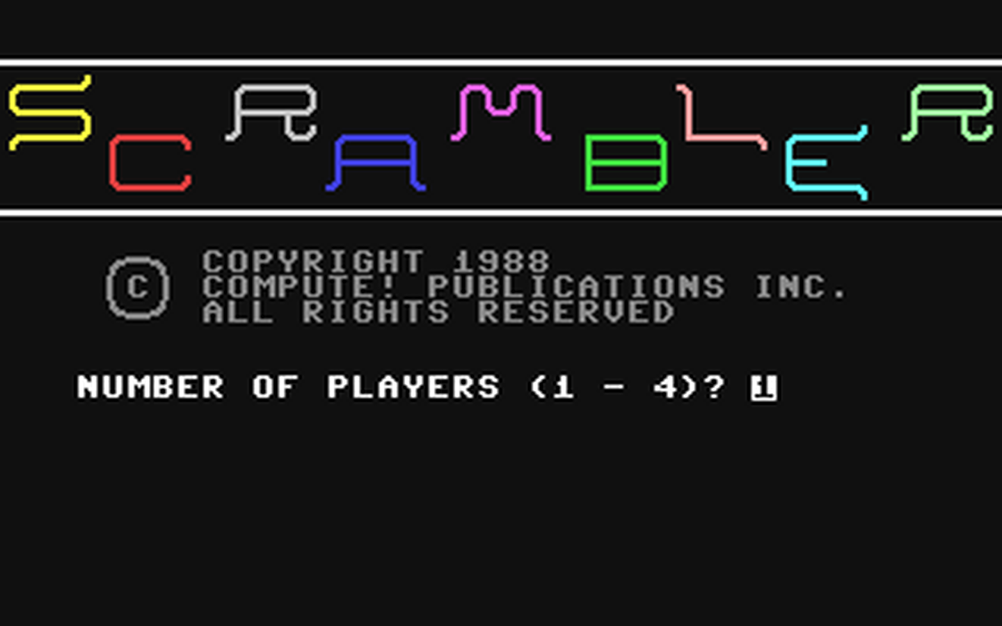 C64 GameBase Scrambler COMPUTE!_Publications,_Inc./COMPUTE!'s_Gazette 1988