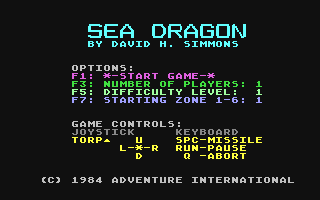C64 GameBase Sea_Dragon Adventure_International 1984