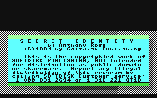 C64 GameBase Secret_Identity Loadstar/Softdisk_Publishing,_Inc. 1994