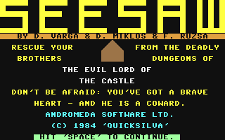 C64 GameBase Seesaw Argus_Press_Software_(APS)/Quicksilva 1984