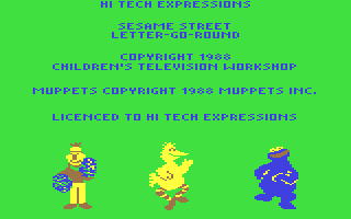 C64 GameBase Sesame_Street_-_Letter-Go-Round Hi_Tech_Expressions 1988