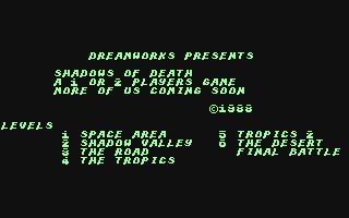 C64 GameBase Shadows_of_Death (Created_with_SEUCK) 1988