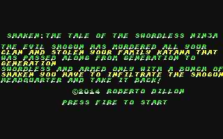 C64 GameBase Shaken_-_The_Tale_of_the_Swordless_Ninja (Created_with_SEUCK) 2014