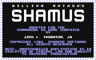 C64 GameBase Shamus Synapse_Software 1983