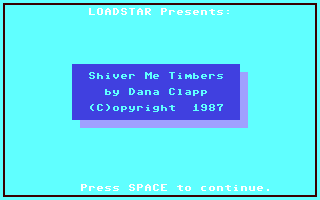 C64 GameBase Shiver_Me_Timbers Loadstar/Softdisk_Publishing,_Inc. 1987