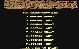 C64 GameBase Shoot_Out Martech 1988